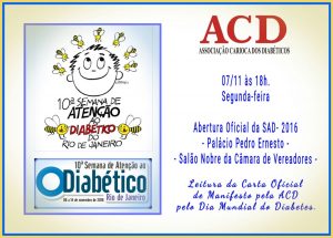 10ª Semana de Atenção ao Diabético