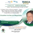 Saudação ao Governador Claudinei de Barros Magalhães em sua Visita Oficial ao Rotary da Tijuca